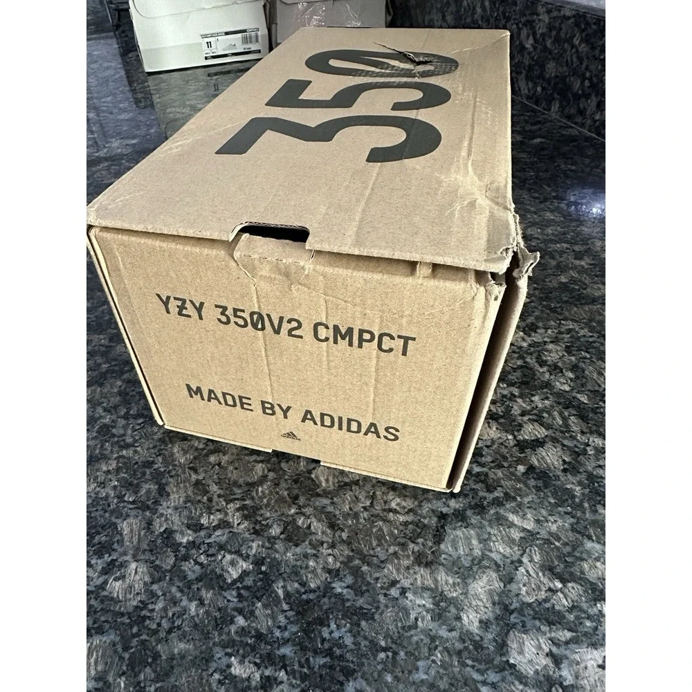 Adidas Yeezy Boost 350 V2 CMPCT Slate Carbon Black HQ6319 Mens 7.5